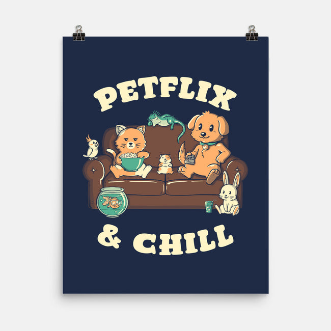 Petflix And Chill-None-Matte-Poster-koalastudio