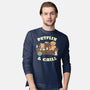 Petflix And Chill-Mens-Long Sleeved-Tee-koalastudio