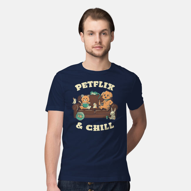 Petflix And Chill-Mens-Premium-Tee-koalastudio