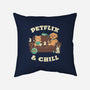 Petflix And Chill-None-Removable Cover-Throw Pillow-koalastudio