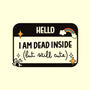 Hello I Am Dead Inside-Dog-Adjustable-Pet Collar-koalastudio