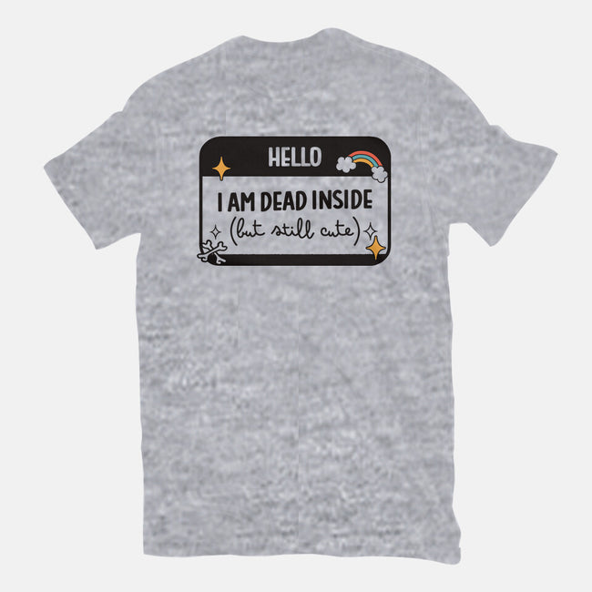 Hello I Am Dead Inside-Womens-Fitted-Tee-koalastudio