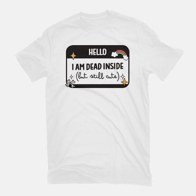 Hello I Am Dead Inside-Womens-Fitted-Tee-koalastudio