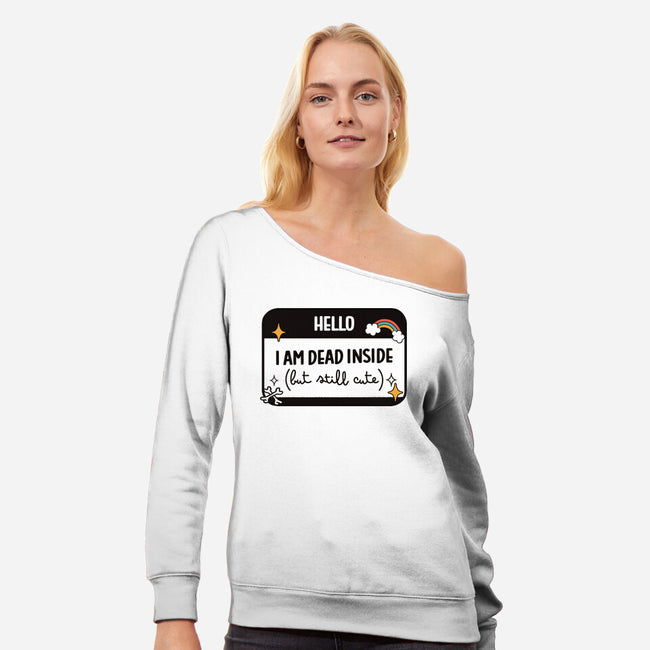 Hello I Am Dead Inside-Womens-Off Shoulder-Sweatshirt-koalastudio