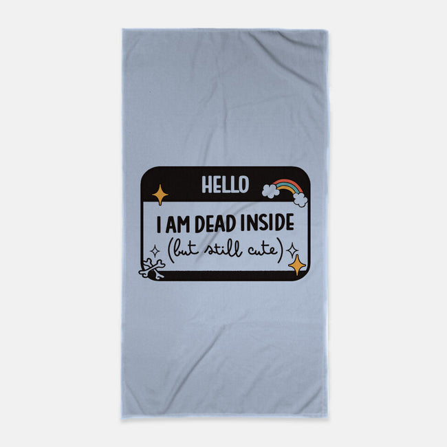 Hello I Am Dead Inside-None-Beach-Towel-koalastudio