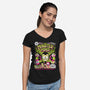 Monster Minis-Womens-V-Neck-Tee-Aarons Art Room