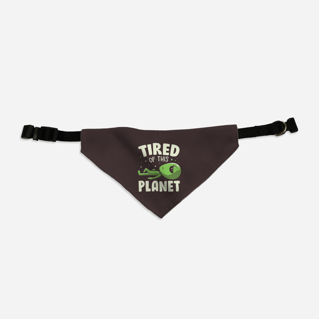 Tired Of This Planet-Cat-Adjustable-Pet Collar-koalastudio