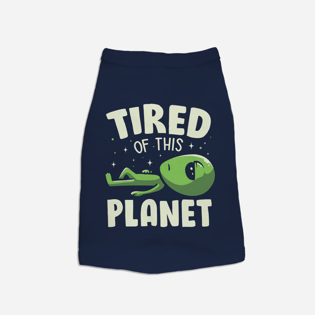 Tired Of This Planet-Cat-Basic-Pet Tank-koalastudio