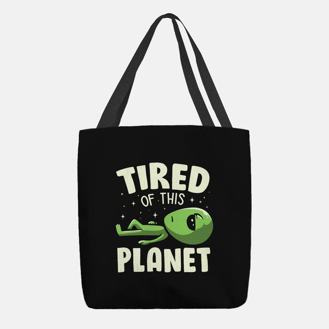 Tired Of This Planet-None-Basic Tote-Bag-koalastudio