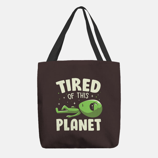 Tired Of This Planet-None-Basic Tote-Bag-koalastudio