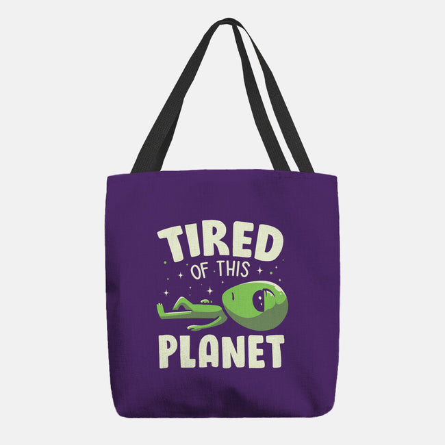 Tired Of This Planet-None-Basic Tote-Bag-koalastudio