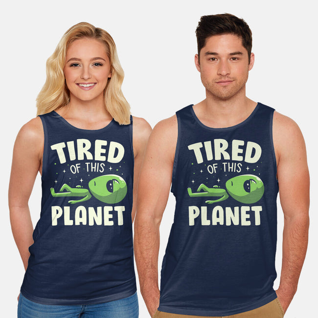 Tired Of This Planet-Unisex-Basic-Tank-koalastudio