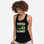 Tired Of This Planet-Womens-Racerback-Tank-koalastudio
