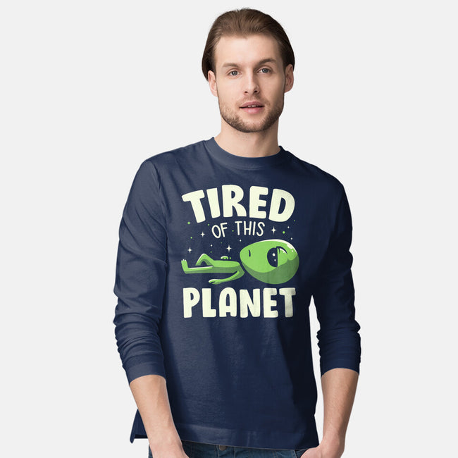 Tired Of This Planet-Mens-Long Sleeved-Tee-koalastudio