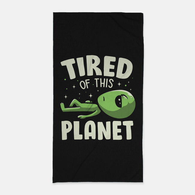 Tired Of This Planet-None-Beach-Towel-koalastudio