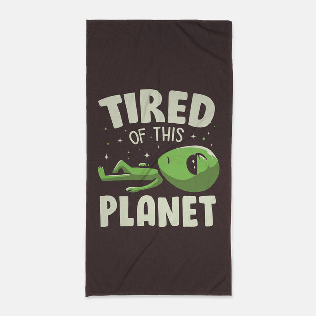 Tired Of This Planet-None-Beach-Towel-koalastudio