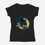 BAT300-Womens-V-Neck-Tee-Betmac