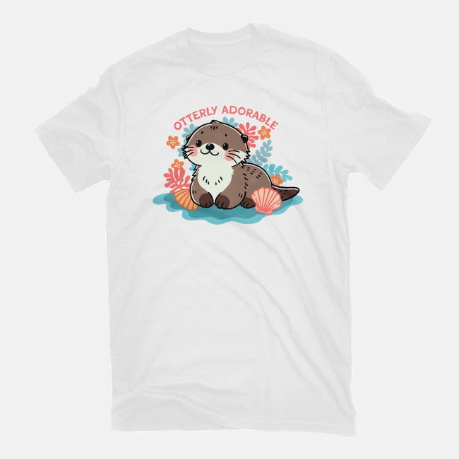 Otterly Adorable-Womens-Fitted-Tee-fanfreak1