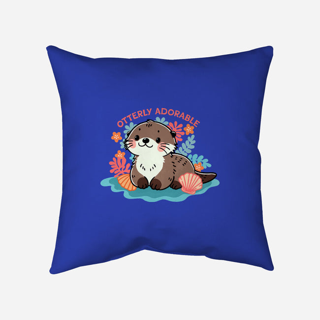 Otterly Adorable-None-Removable Cover-Throw Pillow-fanfreak1