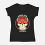 Do Not Give A Fox-Womens-V-Neck-Tee-fanfreak1