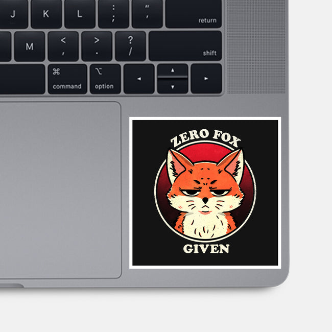 Do Not Give A Fox-None-Glossy-Sticker-fanfreak1