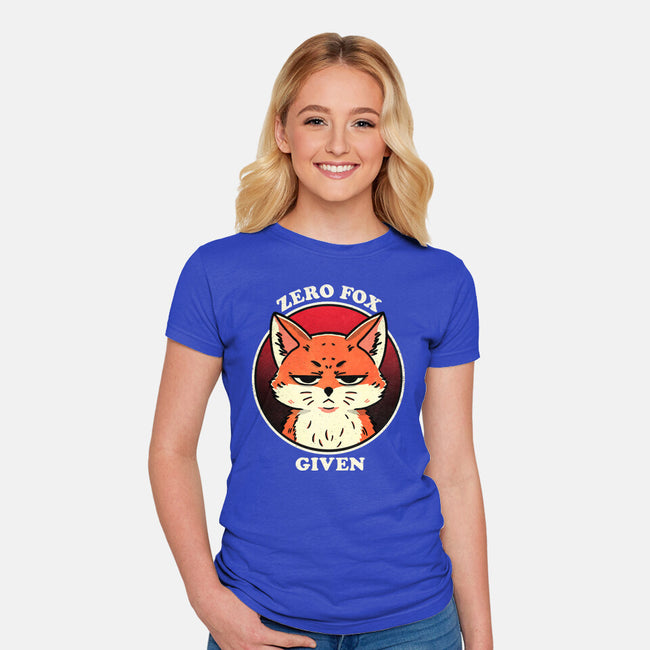 Do Not Give A Fox-Womens-Fitted-Tee-fanfreak1