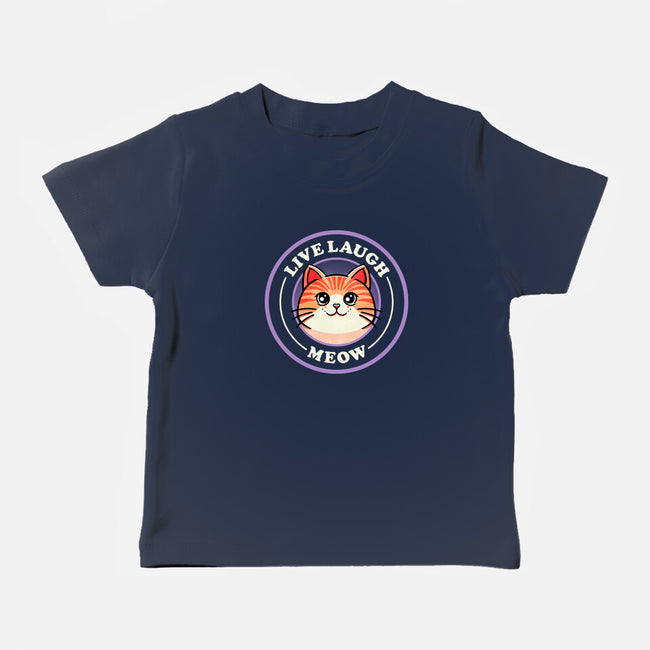 Live Laugh Meow-Baby-Basic-Tee-fanfreak1