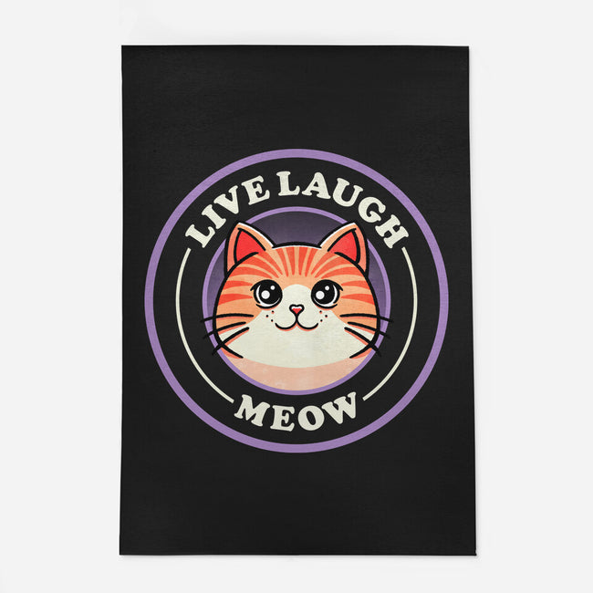 Live Laugh Meow-None-Indoor-Rug-fanfreak1