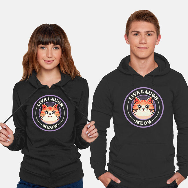 Live Laugh Meow-Unisex-Pullover-Sweatshirt-fanfreak1