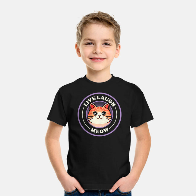 Live Laugh Meow-Youth-Basic-Tee-fanfreak1