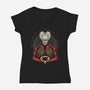 The Impaler-Womens-V-Neck-Tee-glitchygorilla