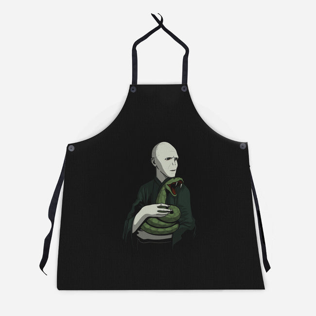 Lord With A Snake-Unisex-Kitchen-Apron-jasesa