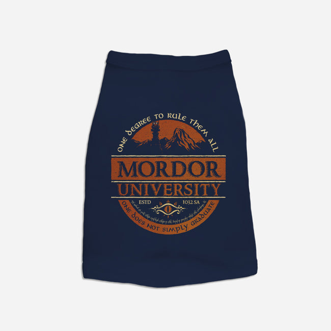 Mordor University-Dog-Basic-Pet Tank-kg07