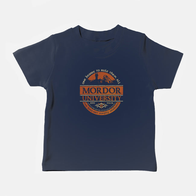 Mordor University-Baby-Basic-Tee-kg07