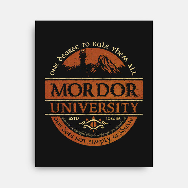 Mordor University-None-Stretched-Canvas-kg07