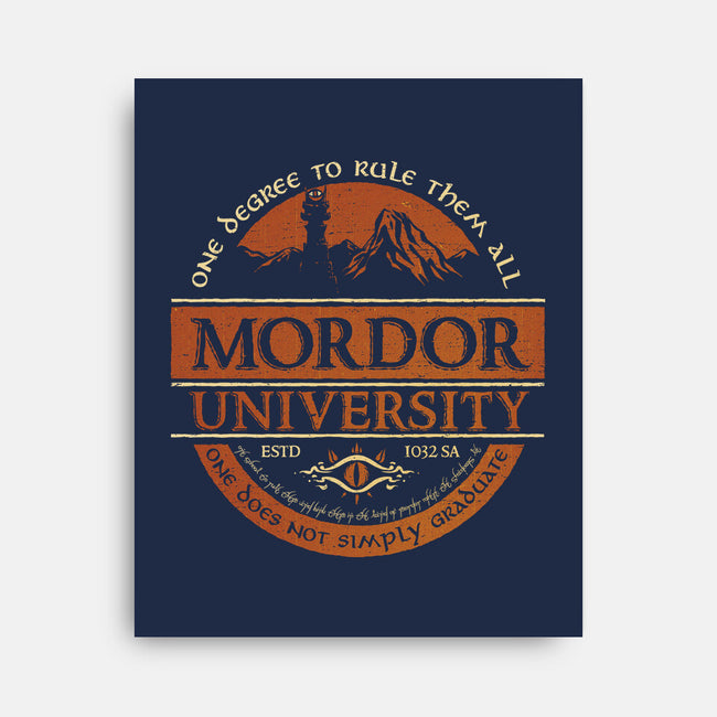 Mordor University-None-Stretched-Canvas-kg07