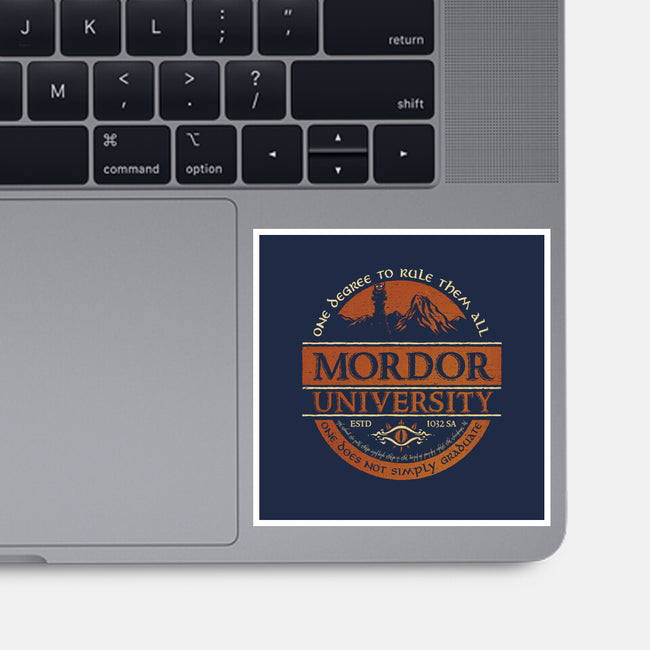 Mordor University-None-Glossy-Sticker-kg07