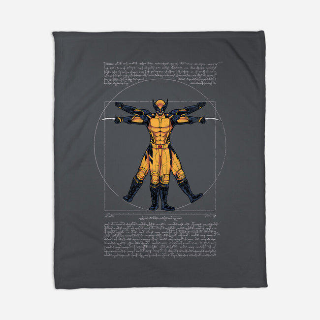 Adamantium Man-None-Fleece-Blanket-Cattoc_C