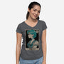 Mercury Card-Womens-V-Neck-Tee-Hafaell