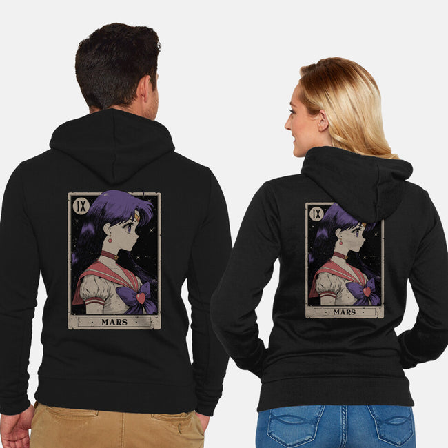 Mars Card-Unisex-Zip-Up-Sweatshirt-Hafaell