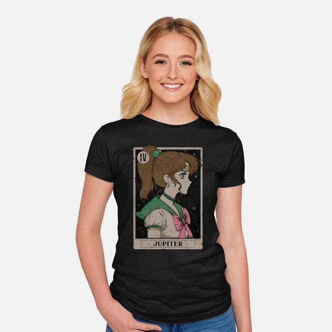 Jupiter Card-Womens-Fitted-Tee-Hafaell