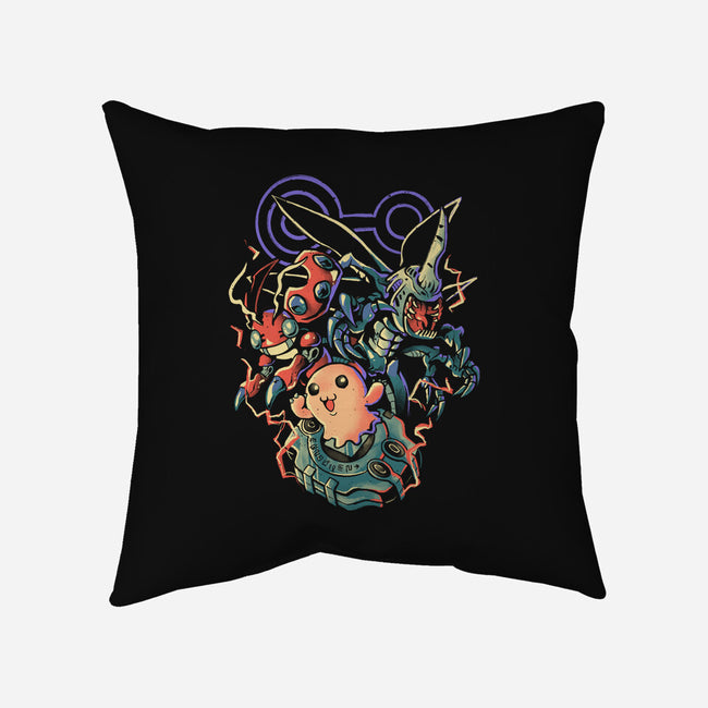 Digital Insect Evolution-None-Removable Cover-Throw Pillow-Arigatees