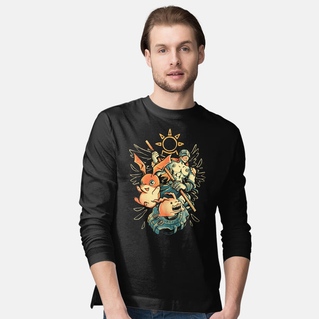 Digital Hamster Evolution-Mens-Long Sleeved-Tee-Arigatees