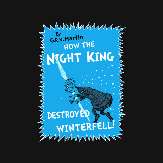 How The Night King-Womens-V-Neck-Tee-demonigote