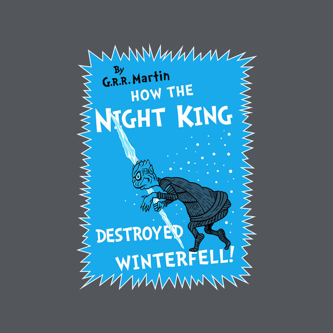 How The Night King-Womens-V-Neck-Tee-demonigote