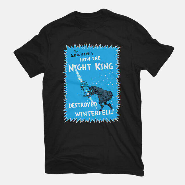 How The Night King-Womens-Fitted-Tee-demonigote