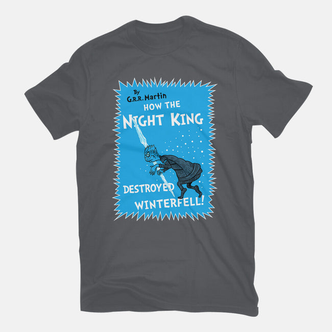 How The Night King-Unisex-Basic-Tee-demonigote