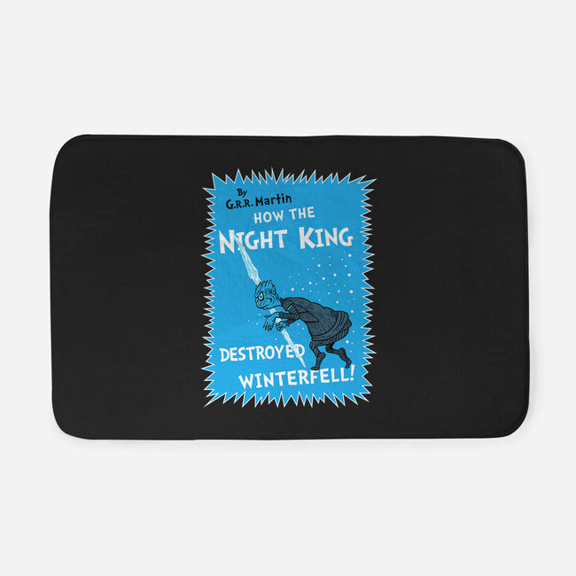 How The Night King-None-Memory Foam-Bath Mat-demonigote