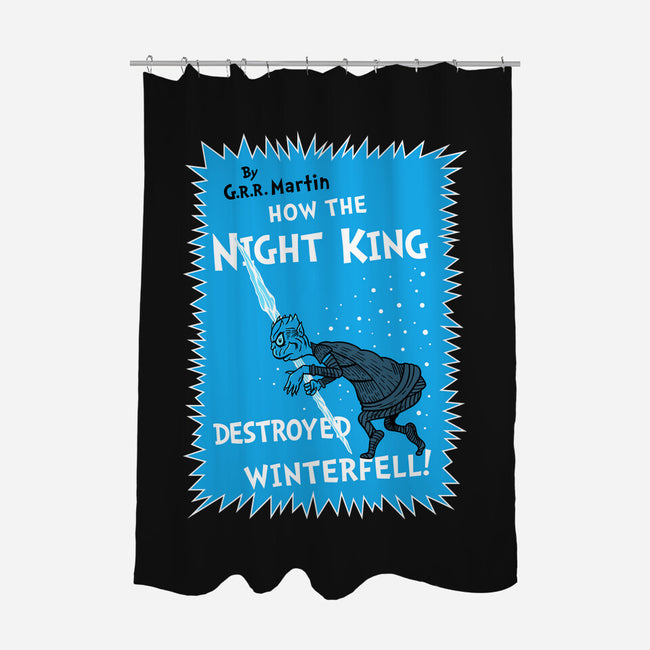 How The Night King-None-Polyester-Shower Curtain-demonigote