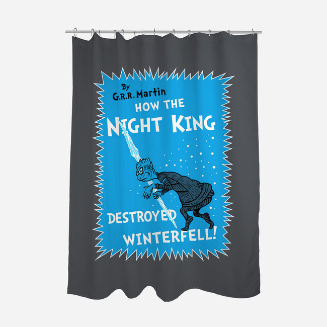 How The Night King-None-Polyester-Shower Curtain-demonigote